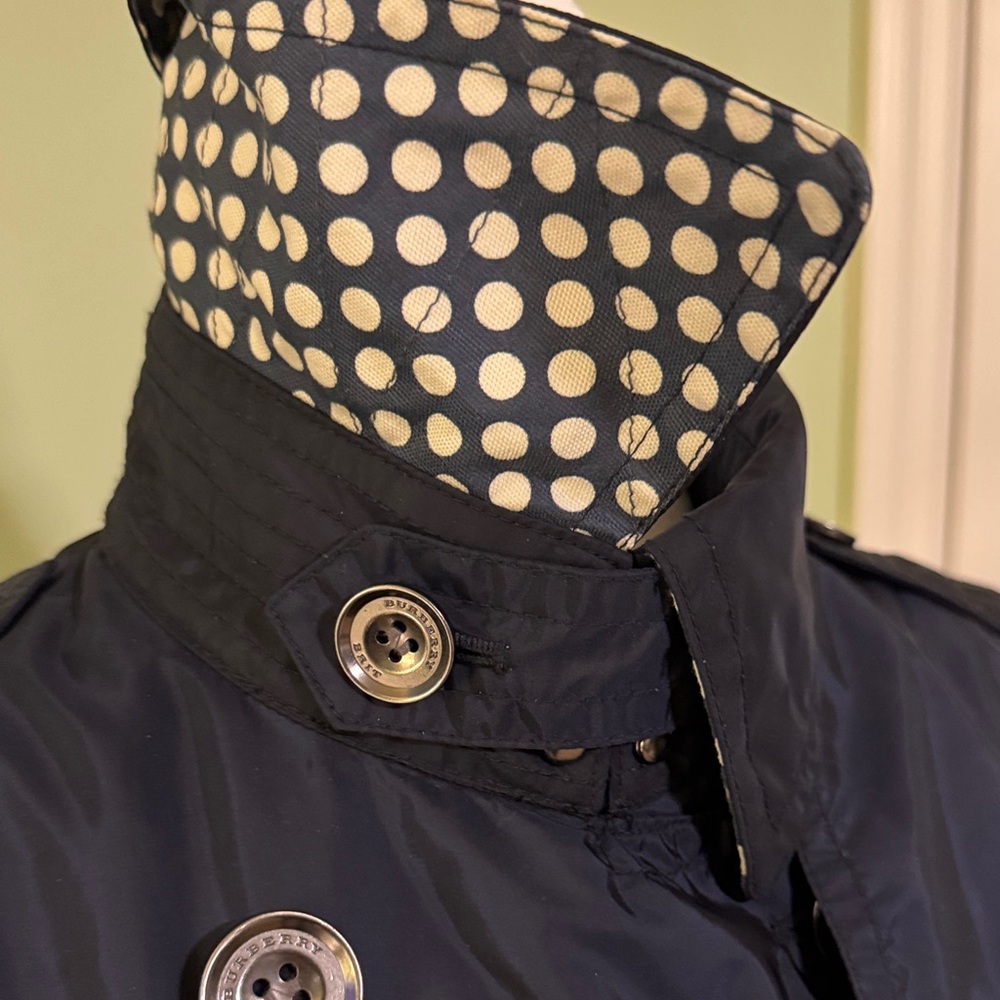 Burberry Brit Navy Double-Breasted Military Jacket - Picture 5 of 11